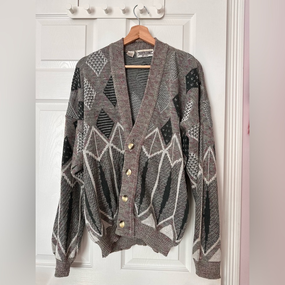 Lightweight Vintage Men’s Cardigan Made in Italy - Pronto Uomo